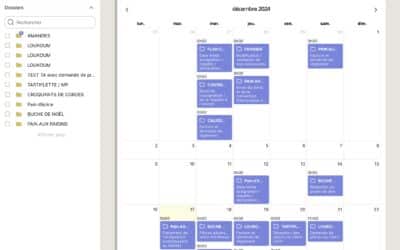 Le calendrier synchronisé